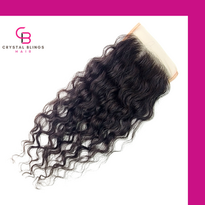 Blings Lace Closures- Kinky Loose Curl